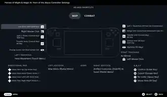 Map action set