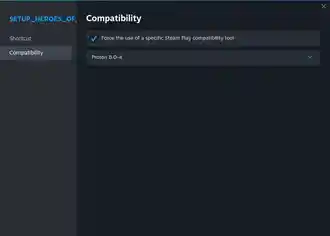 Compatibility settings